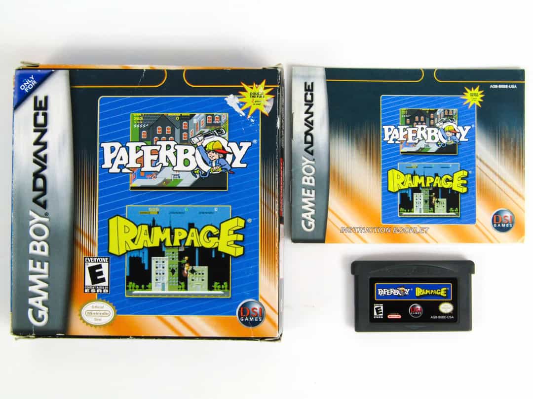 Ảnh bìa của bài viết CHƠI GAME 2 GAMES IN ONE! : PAPERBOY + RAMPAGE GBA - HUYỀN THOẠI ARCADE TRÊN GBA